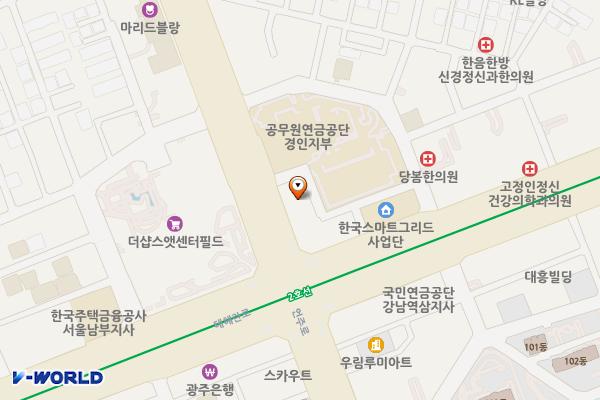 강남 역삼아르누보시티 위치 지도 — 서울특별시 강남구 언주로 506