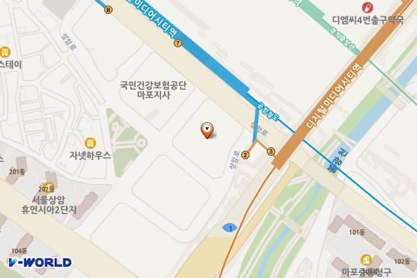 마포월드컵 위치 지도 — 서울특별시 마포구 상암동1624