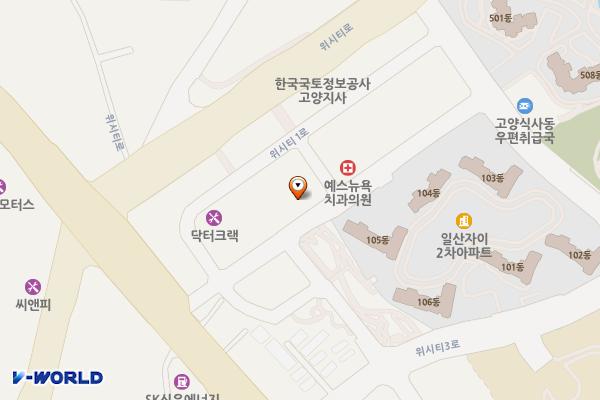 고양 스타타워3차오피스텔2 위치 지도 — 경기도 고양시 일산동구 고양대로1021번길 33