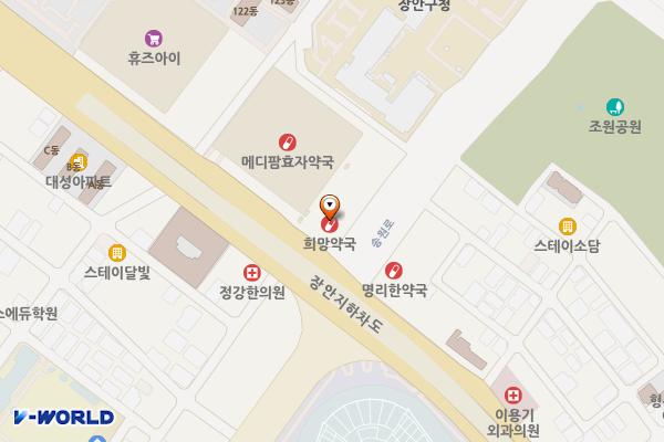 수원메가플러스A동 위치 지도 — 경기도 수원시 장안구 송원로 81