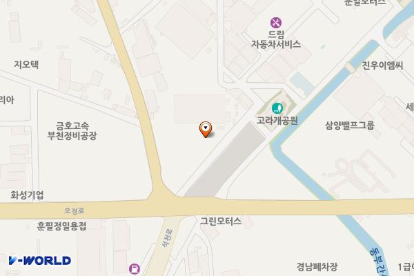 부천 삼정2호공영주차장(부천도시공사) 위치 지도 — 경기도 부천시 오정구 석천로442번길 23