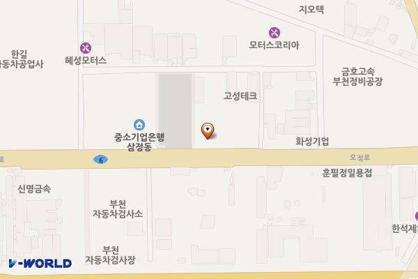 부천 삼정3호공영주차장 전기차충전소(부천도시공사) 위치 지도 — 경기도 부천시 오정구 오정로71번길 23-33