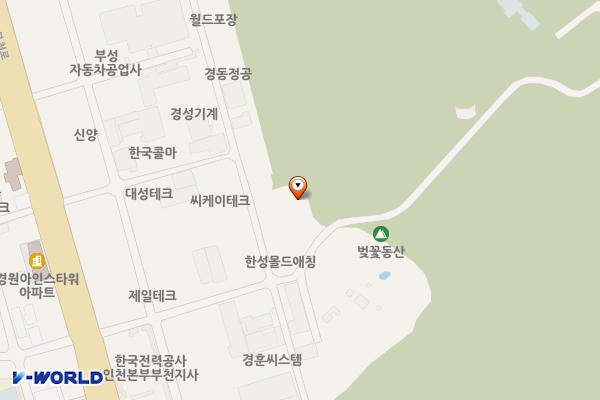 도당1호공영주차장 전기차충전소(부천도시공사) 위치 지도 — 경기도 부천시 원미구 부천로264번길 49
