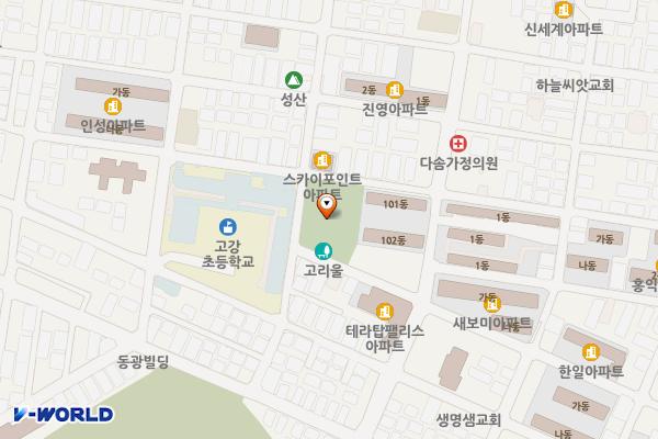 부천 고리울동굴시장공영주차장 급속100 (부천도시공사) 위치 지도 — 경기도 부천시 오정구 고리울로40번길 13-9