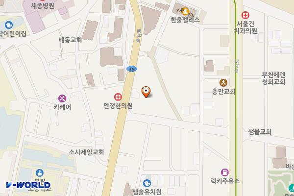 소사종합시장공영주차장(부천도시공사)-급속 위치 지도 — 경기도 부천시 소사구 소삼로 5