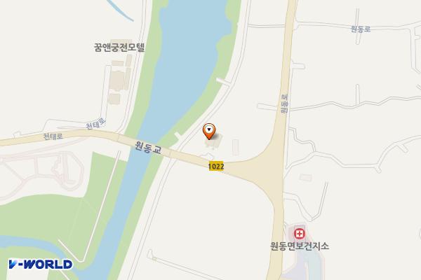 양산 필그린모텔 위치 지도 — 경상남도 양산시 원동면 천태로 1535
