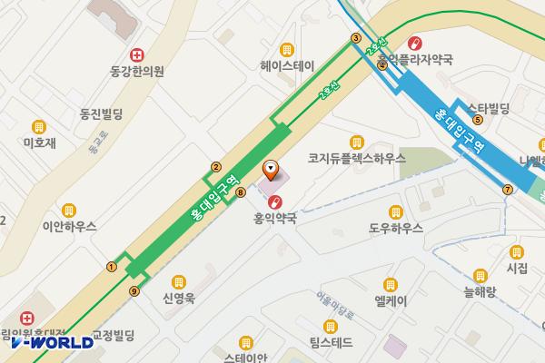 새 물 결 위치 지도 — 서울특별시 마포구 양화로18길3