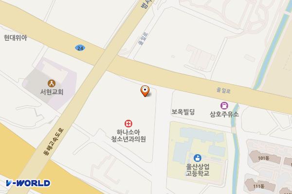 울산원예농협하나로마트 위치 지도 — 울산광역시 울주군 범서읍 장검길 10