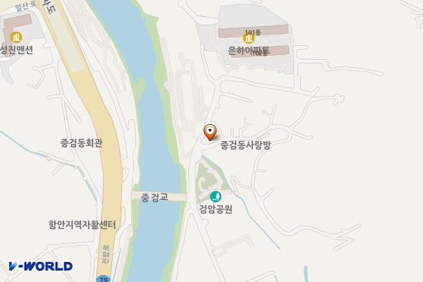 함안 은하수생고기 위치 지도 — 경상남도 함안군 가야읍 중검길 75