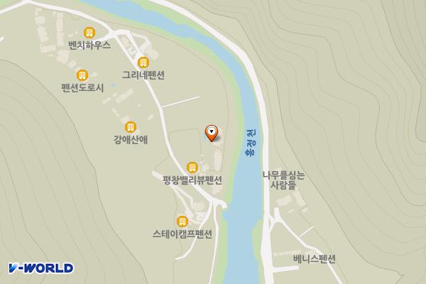 평창 어울림미니카페 위치 지도 — 강원특별자치도 평창군 봉평면 흥정계곡1길 16-2