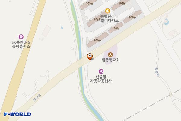 증평 신중앙자동차 위치 지도 — 충청북도 증평군 증평읍 증안지길 7