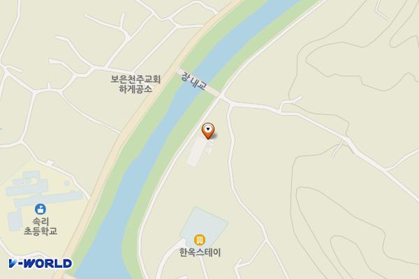 보은 정이품송가든 위치 지도 — 충청북도 보은군 장안면 개안길 107