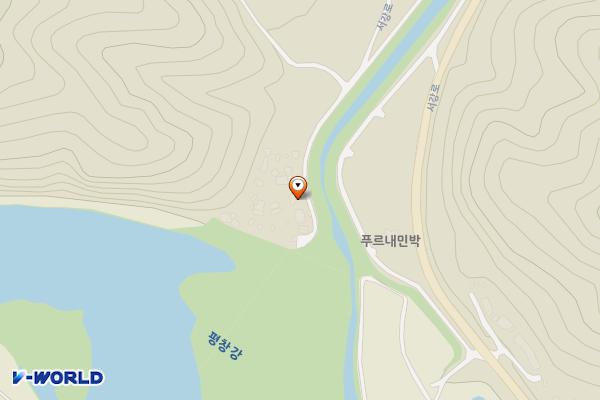 영월 캠프에이프릴 위치 지도 — 강원특별자치도 영월군 남면 서강로 1664-134