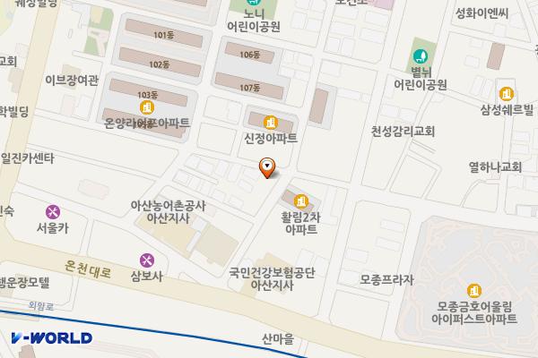 아산 축산농협본점 위치 지도 — 충청남도 아산시 온천대로 1721