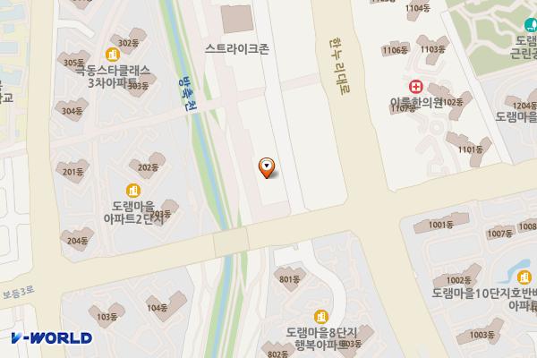 세종 도담프라자 위치 지도 — 세종특별자치시 보듬3로 8-5