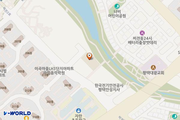 평택 비전스퀘어 위치 지도 — 경기도 평택시 비전2로 73