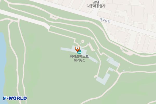 인천 베어즈베스트청라GC 위치 지도 — 인천광역시 서해구 청라대로316번길 45
