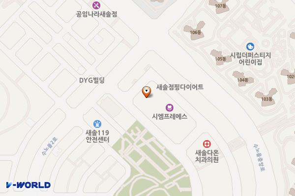 송산 봄프라자 위치 지도 — 경기도 화성시 만세구 꽃내음1길 5-4