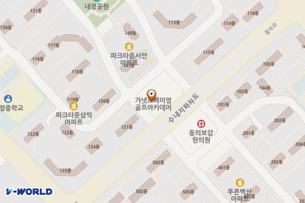 분당 금산프라자 위치 지도 — 경기도 성남시 분당구 내정로166번길 43