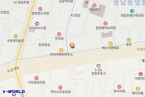 청담 아노블리81타워 위치 지도 — 서울특별시 강남구 도산대로 419