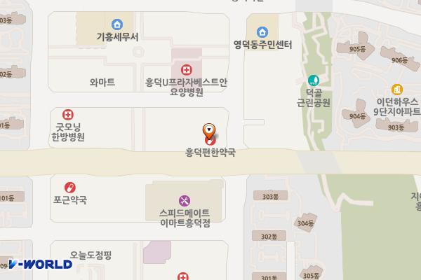 용인 흥덕노블레스 위치 지도 — 경기도 용인시 기흥구 흥덕중앙로 59