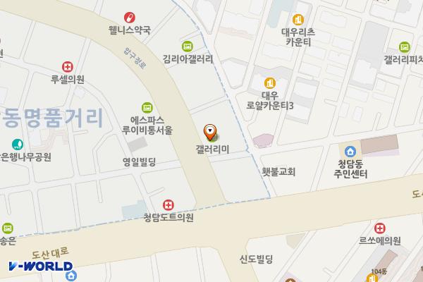 청담 네이처포엠 위치 지도 — 서울특별시 강남구 압구정로 461