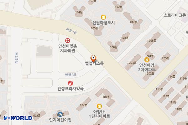 안성 폴리프라자1 위치 지도 — 경기도 안성시 아양1로 61