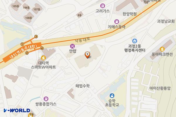 부산 휴마트괴정점 위치 지도 — 부산광역시 사하구 낙동대로 123