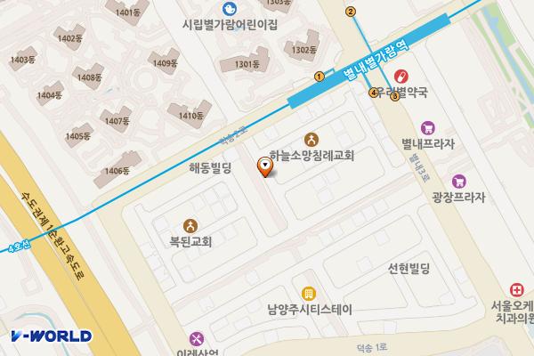 별내동 노상제2 위치 지도 — 경기도 남양주시 별내동 831-8, 827-7