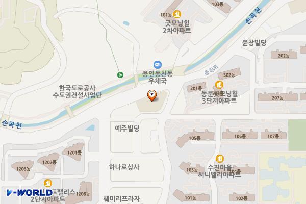 용인 본플라자 위치 지도 — 경기도 용인시 수지구 동천로 109