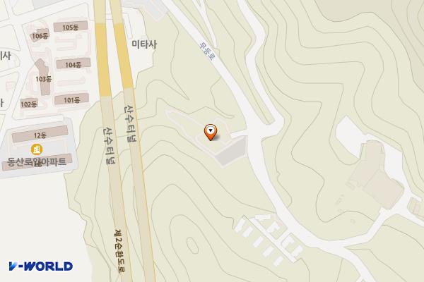 광주 무등산초밥한정식 위치 지도 — 전남광주통합특별시 동구 무등로 592