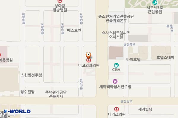 BYC 전주효자 위치 지도 — 전북특별자치도 전주시 완산구 홍산로 261