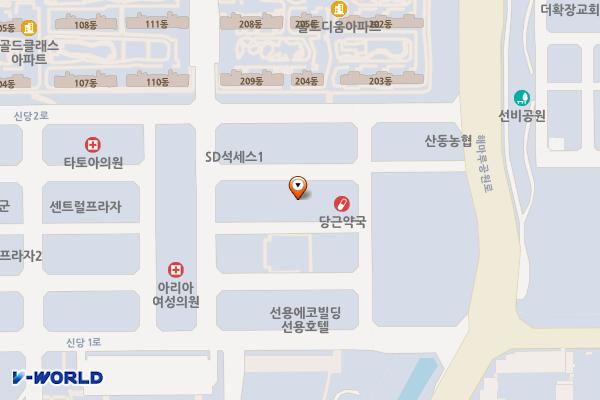 구미 플러스에비뉴 위치 지도 — 경상북도 구미시 산동읍 신당1로1길 17-7