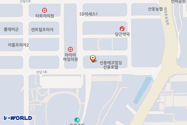 구미 바젤파크시티 위치 지도 — 경상북도 구미시 산동읍 신당1로 24