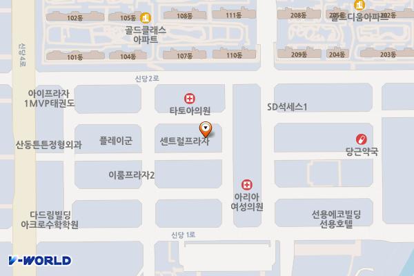 구미 비젼타워 위치 지도 — 경상북도 구미시 산동읍 신당1로3길 17-3