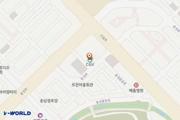 CGV여수웅천 위치 지도 — 전남광주통합특별시 여수시 웅천로 19-35