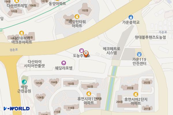 다산 노상제1 위치 지도 — 경기도 남양주시 다산동 707