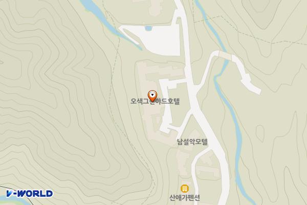 양양 오색그린야드호텔 위치 지도 — 강원특별자치도 양양군 서면 대청봉길 34