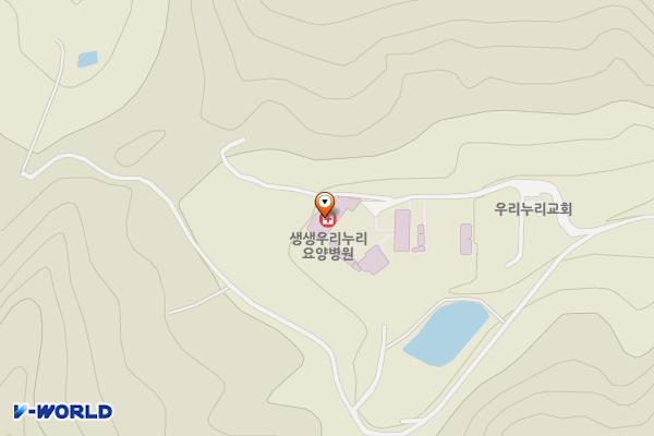 양평 생생우리누리요양병원 위치 지도 — 경기도 양평군 용문면 우나람길 63