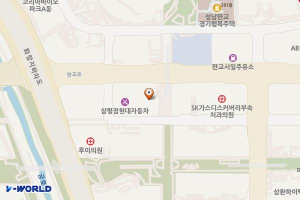 미래에셋벤처타워 위치 지도 — 경기도 성남시 분당구 판교역로241번길 20