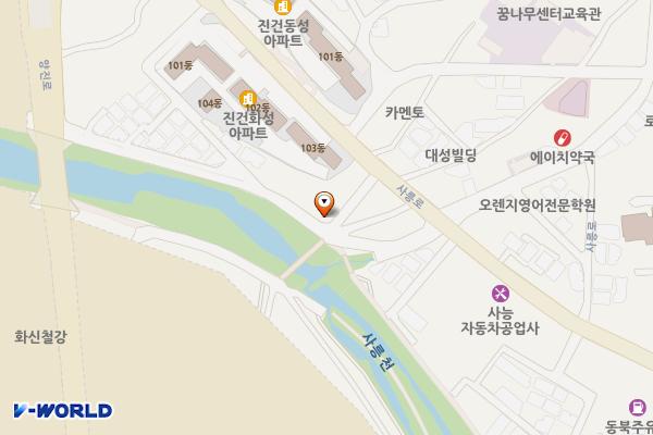 진건 제1공영 위치 지도 — 경기도 남양주시 진건읍 사능리 654-6