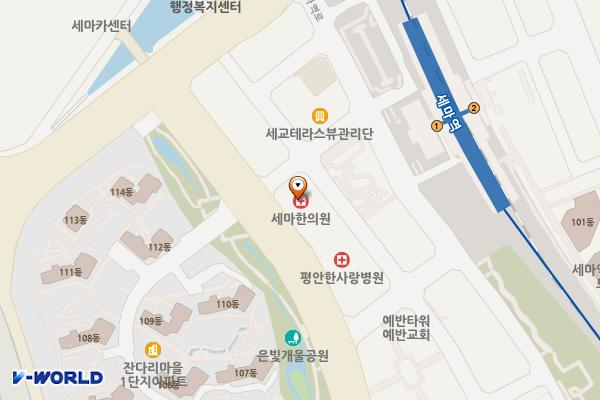 오산타워 위치 지도 — 경기도 오산시 수목원로 612