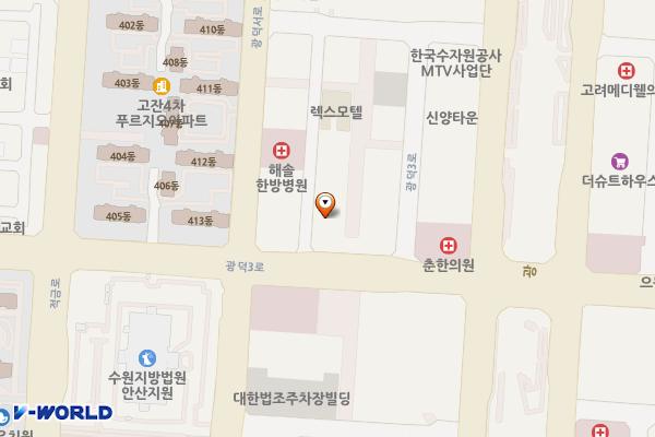 안산 제일프라자 위치 지도 — 경기도 안산시 단원구 광덕3로 135-4