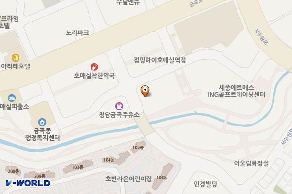 수원 광일프라자 위치 지도 — 경기도 수원시 권선구 금곡로212번길 25