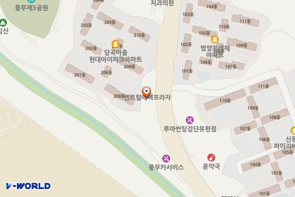 김포 센트럴메디프라자 위치 지도 — 경기도 김포시 풍무로 25