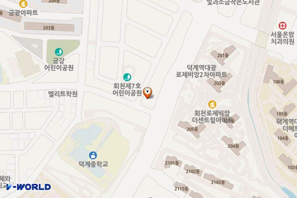 양주 덕계V프라자 위치 지도 — 경기도 양주시 회천중앙로 215