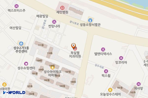 아이에스비즈타워 위치 지도 — 서울특별시 성동구 성수이로 147