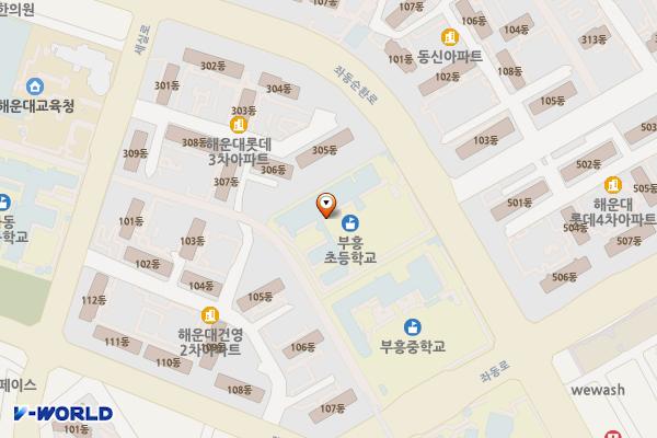 부산 부흥초등학교 위치 지도 — 부산광역시 해운대구 좌동순환로 216