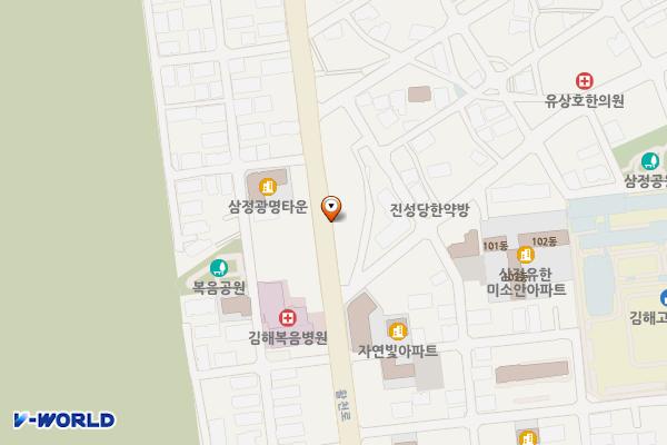 김해 에이치에스에스프라자 위치 지도 — 경상남도 김해시 활천로 42