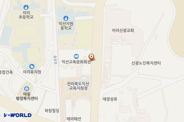 익산교육문화회관 위치 지도 — 전북특별자치도 익산시 고봉로 55
